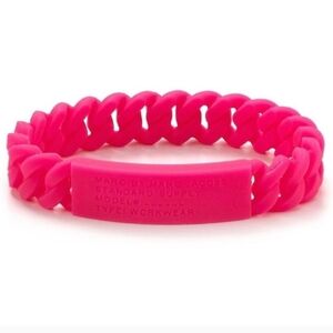 Marc By Marc Jacobs Pink Silicone Bracelet NWT